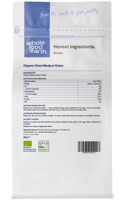 Organic Dried Medjoul/Medjool Dates