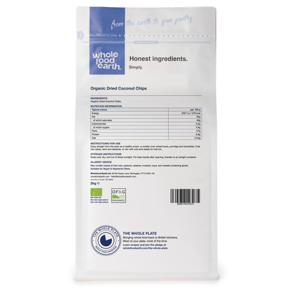 Organic Dried Coconut Chips