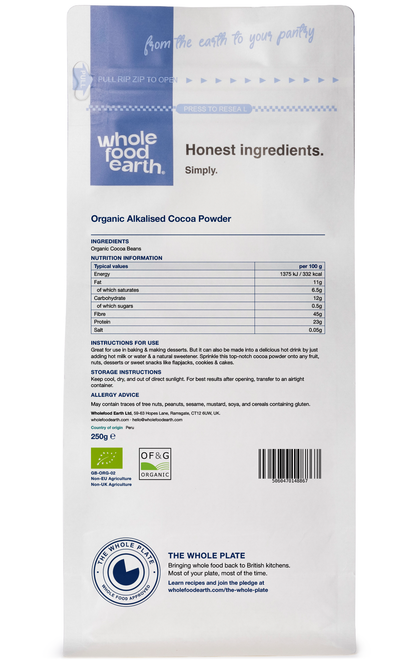 Organic Alkalised Cocoa Powder