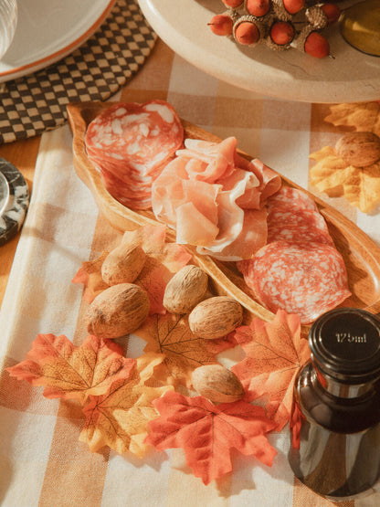 Terracotta Gingham Tablecloth | Thread and Loom