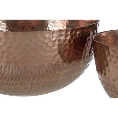 Set of 2 round Solis decorative bowls by Orsina, shown together in a simple tabletop arrangement