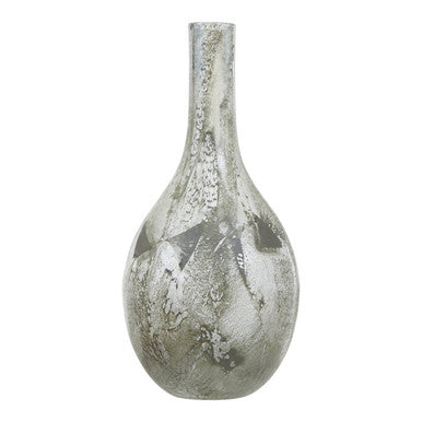 Large Orsina metallic effect bottle vase in a decorative design