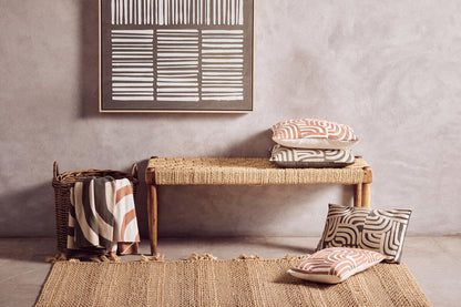 Natural and Terracotta Throw | Bosie Ozella