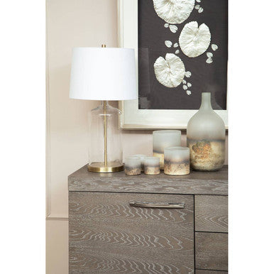 Silver leaf design wall art with wooden frame by Orsina