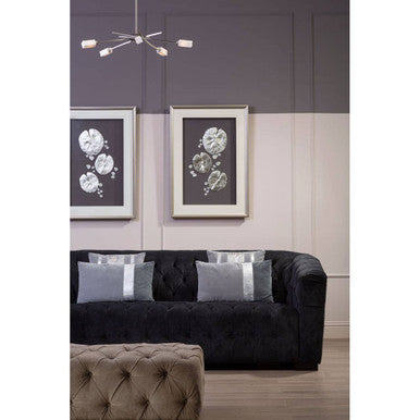 Silver Leaf Design Framed Wall Art | Nason