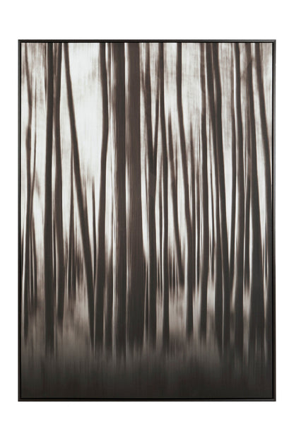 Astratto Black and Natural Abstract Blur Wall Art
