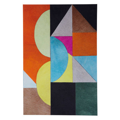 Genuine leather abstract wall art by Orsina, Safira design