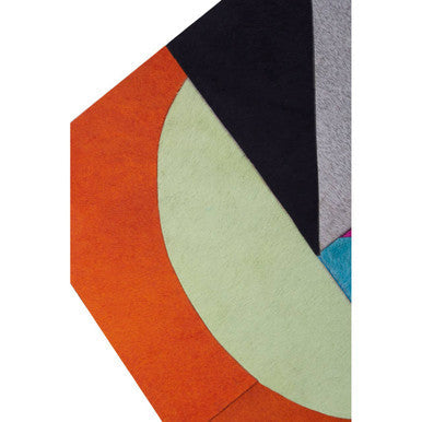 Genuine leather abstract wall art by Orsina, Safira design