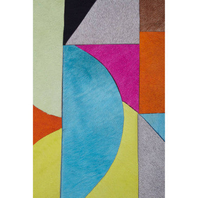 Orsina Safira genuine leather abstract wall art in textured neutral tones