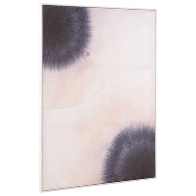 Orsina Astratto pink and mauve abstract wall art featuring fluid organic shapes