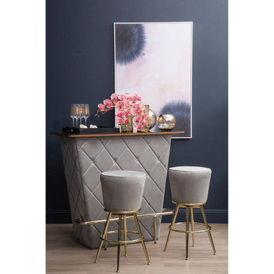 Orsina Astratto pink and mauve abstract wall art in soft, flowing tones