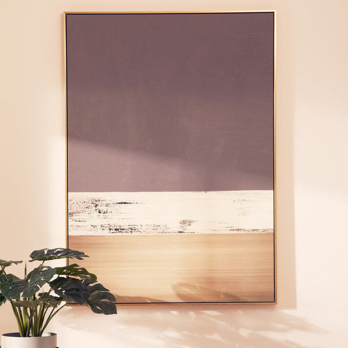 Astratto canvas gold and grey foil wall art by Orsina