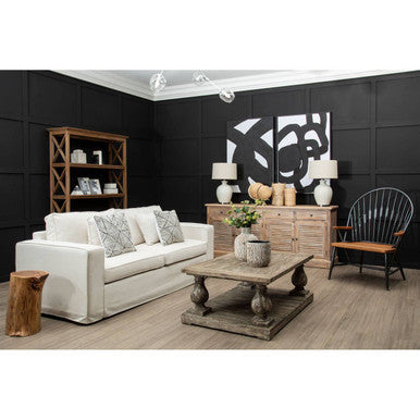 Orsina Astratto set of two abstract wall art prints with modern geometric designs in neutral tones
