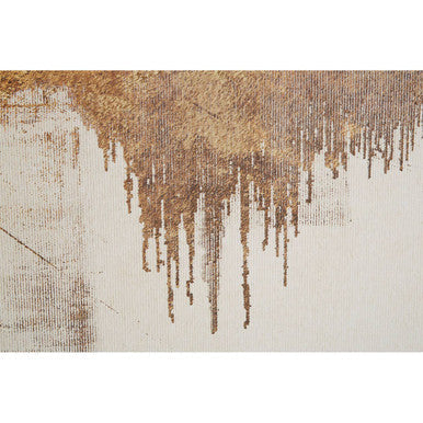 Abstract gold foil wall art by Orsina, featuring an Astratto design with shimmering metallic accents