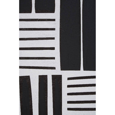 Retro Grace Stripes abstract wall art by Orsina with colorful geometric stripes and bold modern design