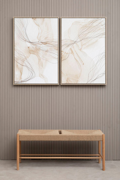 Set of Two Natural Abstract Wall Art | Astratto