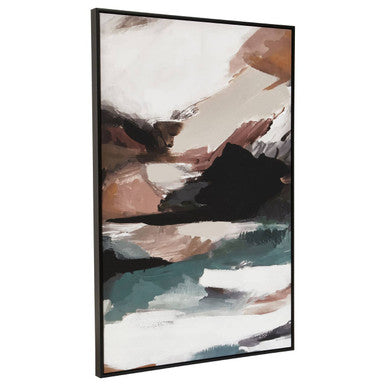 Orsina Multi Abstract Wall Art, modern abstract composition in multicolor tones
