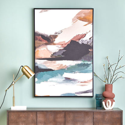 Orsina Astratto multi abstract wall art featuring layered geometric shapes in neutral tones