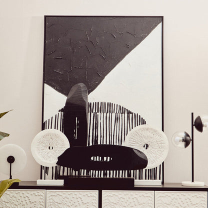 Black and White Abstract Hand Painted Wall Art | Astratto