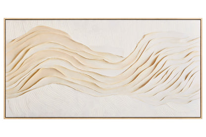 Cream textured Astratto wall art by Orsina