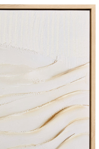 Cream textured Astratto wall art by Orsina