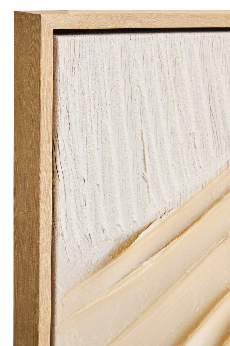 Cream textured Astratto wall art by Orsina on a neutral background