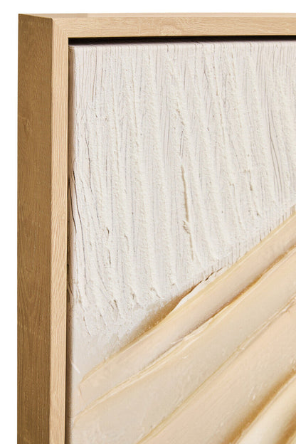 Cream textured Astratto wall art by Orsina on a neutral background