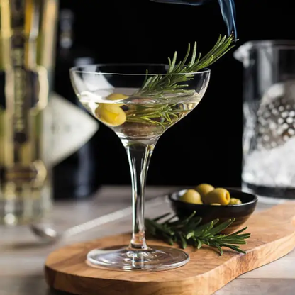 Primeur coupe glass from Glassware UK, 240ml cocktail glass with a elegant rounded bowl and slender stem.
