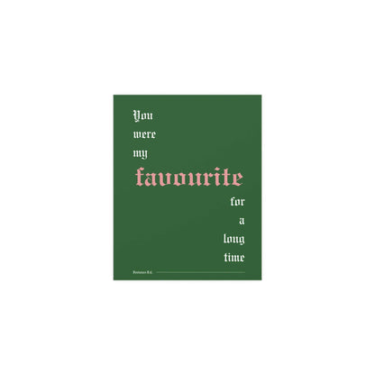 Green Fontaines DC Favorite poster by Glow On Prints featuring band artwork on high-quality paper.