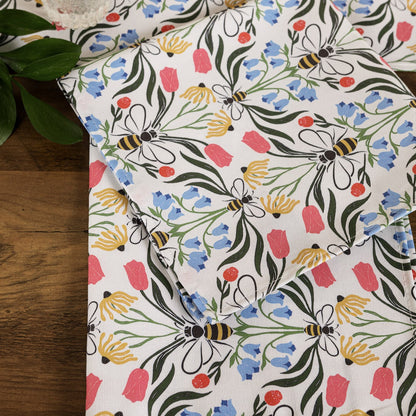 British Bees table runner by Avalon Home UK featuring a bee pattern, perfect for adding charm to your dining table.