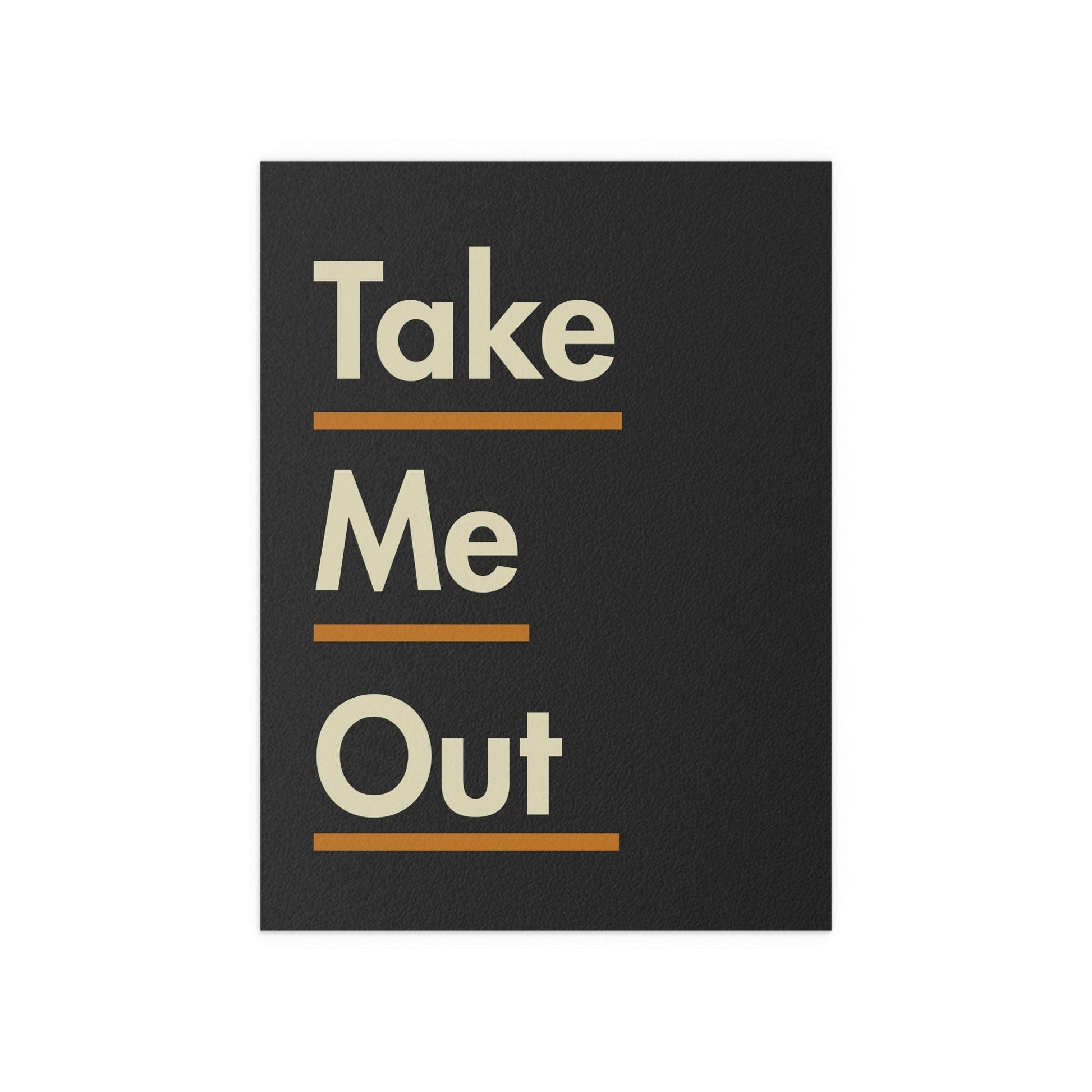 Franz Ferdinand Take Me Out poster by Glow On Prints, featuring band artwork on a sleek printed poster.
