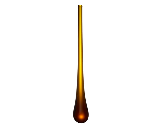 Amber muddler from The Vintage List with a smooth wooden handle and textured end for mixing cocktails.