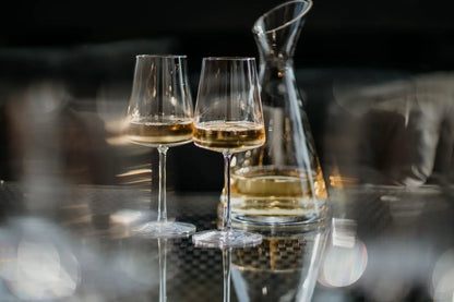Set of six Stolzle Power white wine glasses, 400ml capacity, clear glassware for elegant wine serving, by Glassware UK.