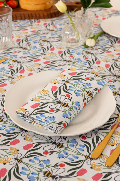 Pair of British Bees napkin placemats from Avalon Home UK featuring bee-themed design for elegant table settings.