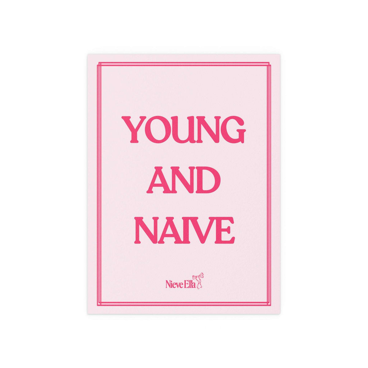 Colorful Nieve Ella poster by Glow On Prints featuring vibrant abstract artwork on a white background.