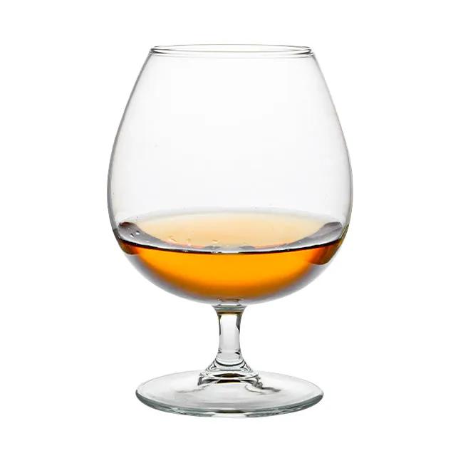 Glassware UK Brandy Balloon Glass 550ml whiskey tumbler with a rounded bowl and sturdy base, ideal for enjoying brandy and spirits.