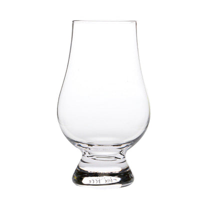 Clear Glencairn whisky tasting glass from Glassware UK with 170ml capacity, designed for aroma enhancement and whisky tasting.