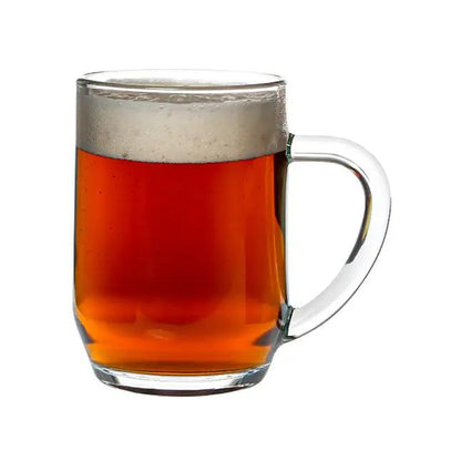 Heritage Glass Pint Tankard by Glassware UK, 570ml, clear glass with a sturdy handle, ideal for beer or beverages