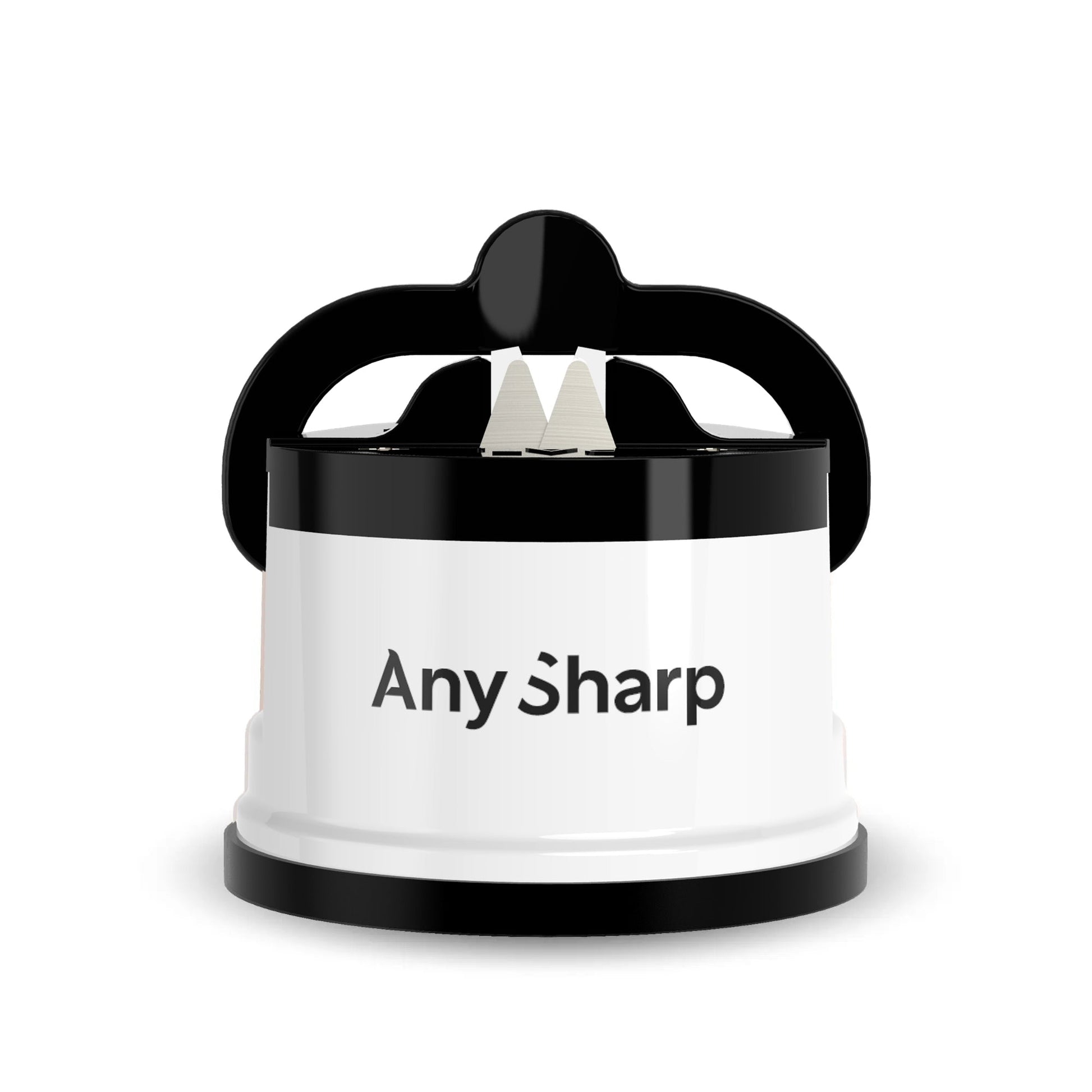 AnySharp Pro Knife Sharpener, classic kitchen tool with two sharpening slots and ergonomic handle, for precise blade sharpening.