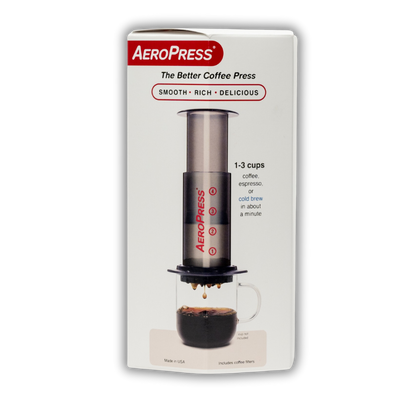 Aeropress Coffee Maker bundle by Contact Coffee Company Ltd. with brewing accessories for fresh, flavorful coffee.