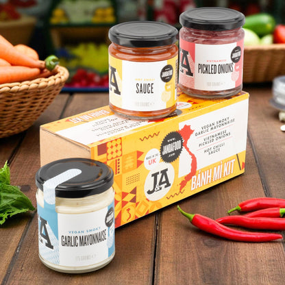 Vietnamese Banh Mi Kit | Gift box containing 3 condiments for the perfect Banh Mi Sandwich