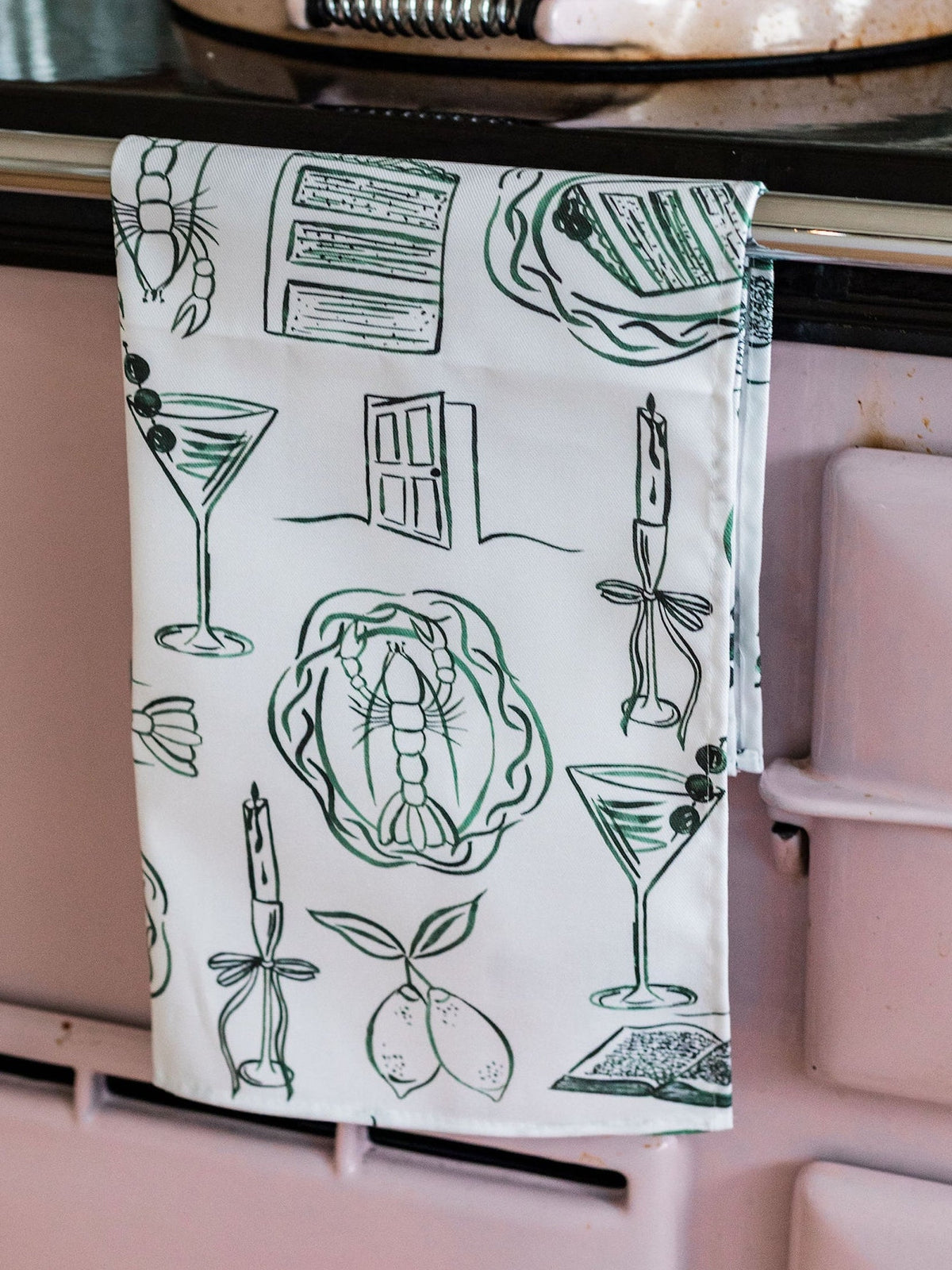 Just A Girl tea towel by Avalon Home UK featuring a spring and summer themed floral design.