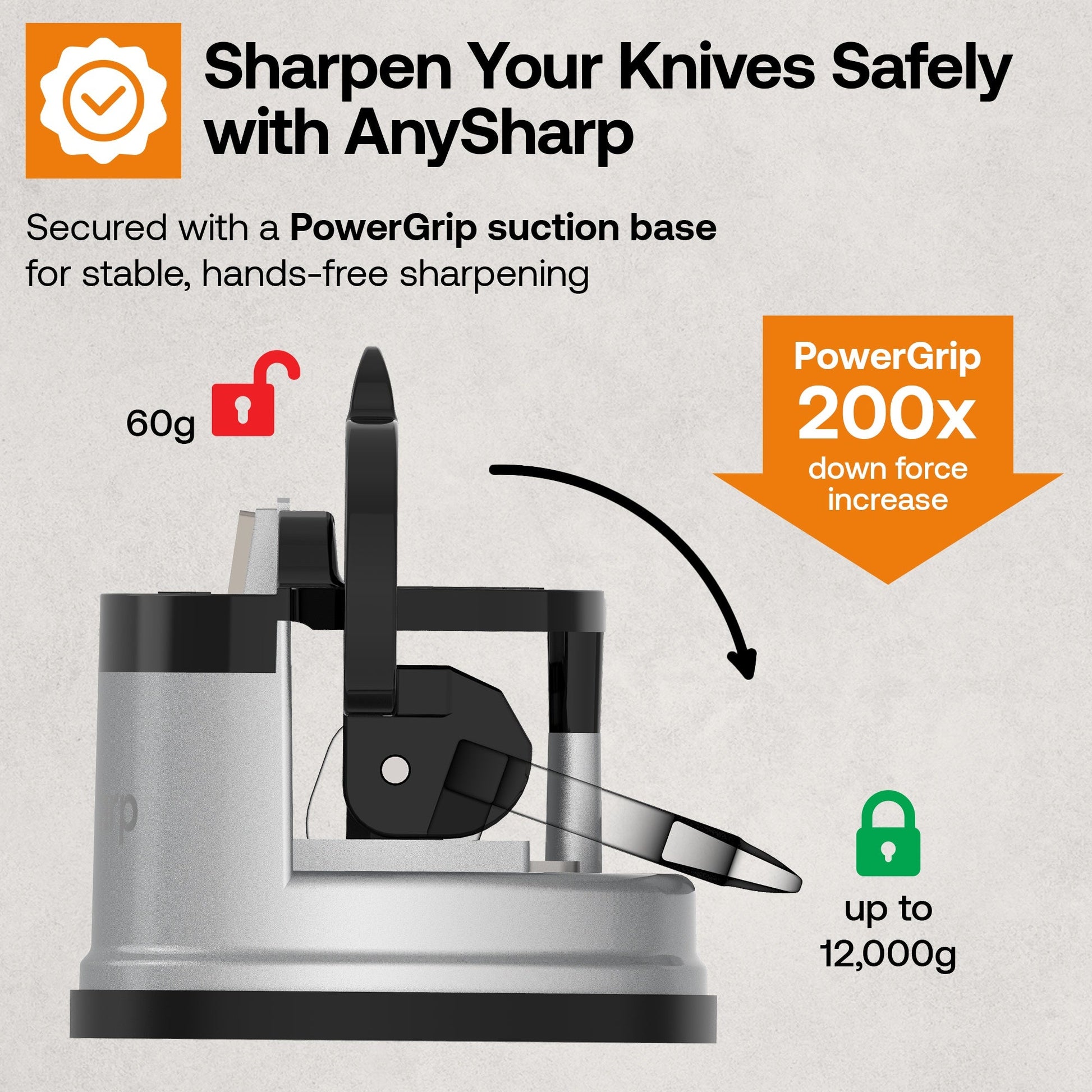 Elite AnySharp mini scissors and classic knife sharpener bundle, compact kitchen tools for precise cutting and knife sharpening.
