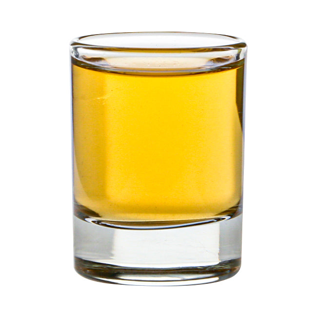 Set of six Heritage shot glasses by Glassware UK, 40ml each, with vintage-inspired design and clear glass construction.