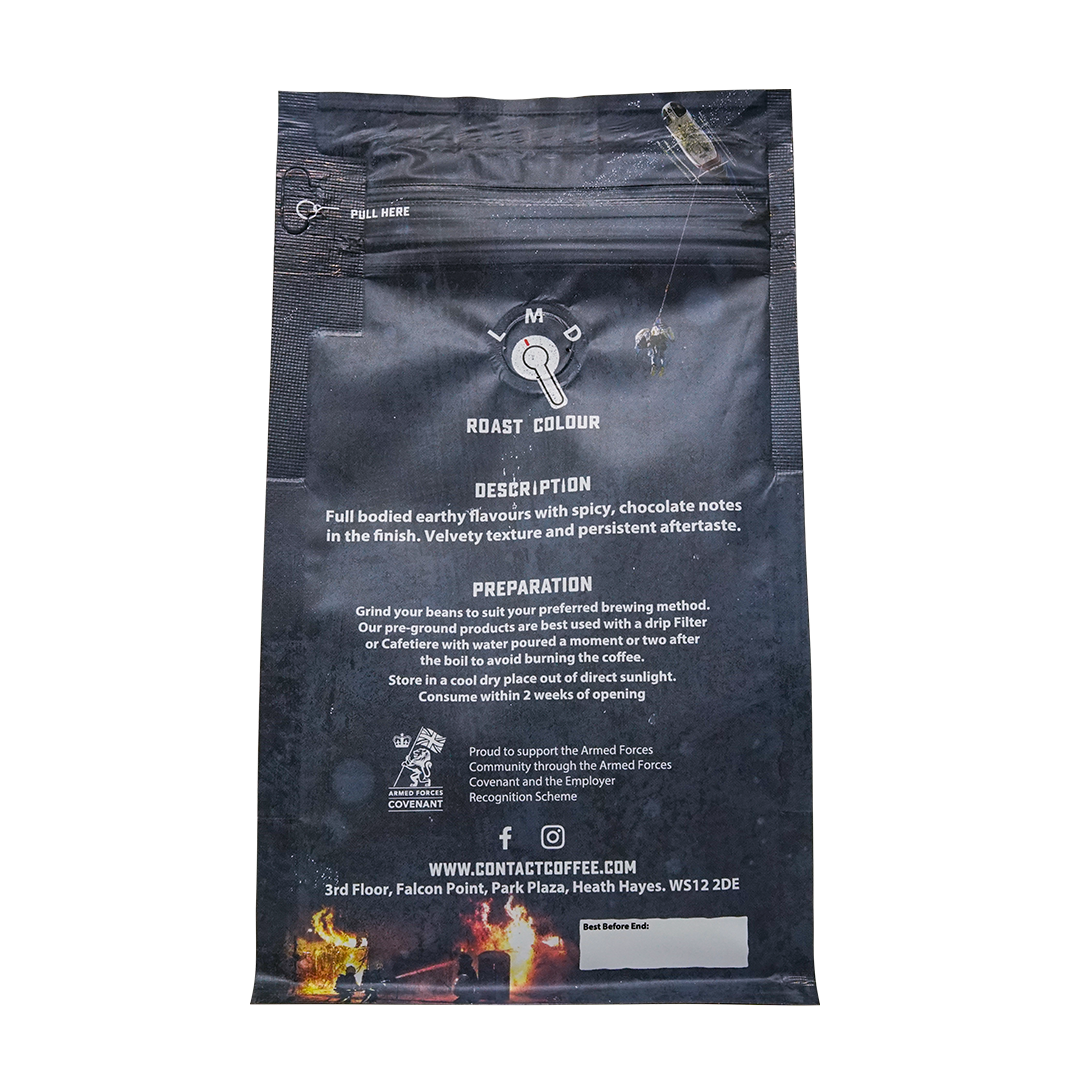 Blue Light Coffee by Contact Coffee Company Ltd., a fresh brewed coffee in a stylish cup with a blue light background.