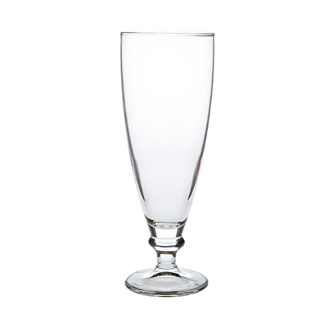 Bormioli Rocco Harmonia beer glass tankard with 385ml capacity, clear glassware featuring a sturdy handle and classic design.