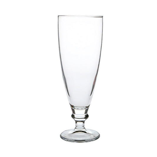 Bormioli Rocco Harmonia beer glass tankard with 385ml capacity, clear glassware featuring a sturdy handle and classic design.