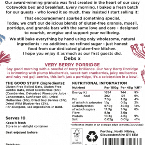 Forthay Very Berry Porridge 450g
