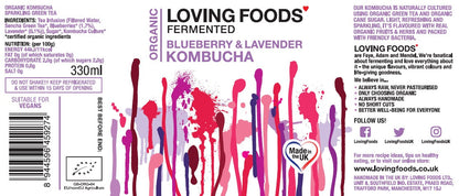 Organic Kombucha - Blueberry & Lavender