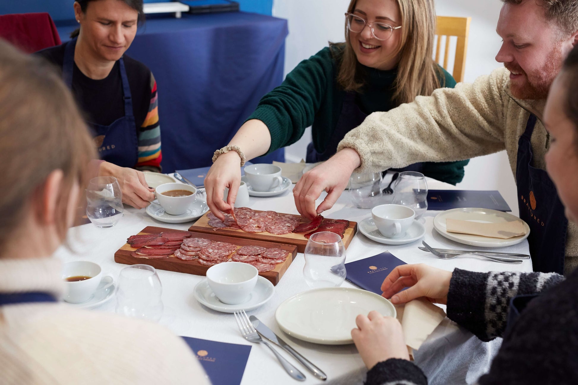 Bray Cured Chorizo and Salami course gift card in a box, ideal for charcuterie enthusiasts to learn curing techniques.